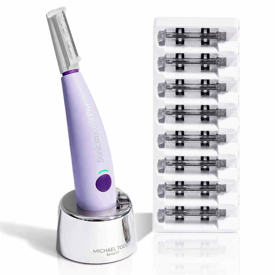 Michael Todd Beauty Sonicsmooth dermaplaning razor peach fuzz remover 8 weeks lavender - BuyO