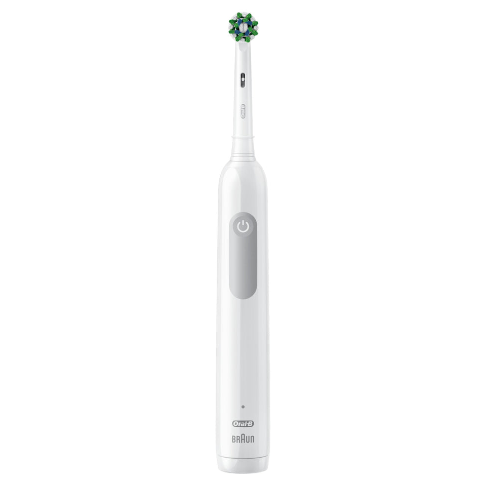 Oral-B Pro 1000 Rechargeable Electric Toothbrush White Dentist-Inspired Round Brush Head
