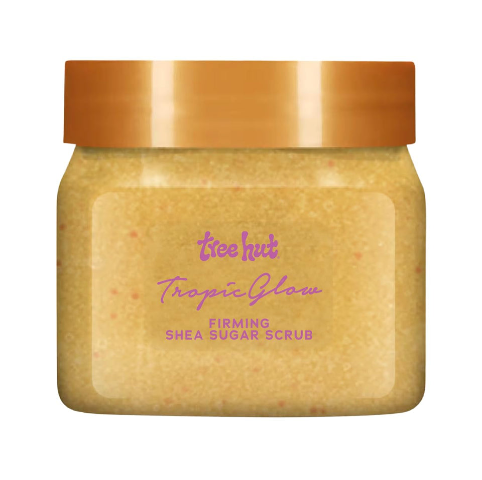 Tree Hut Vanilla Body Scrub with Shea Butter & Essential Oils Hydrating Sugar Exfoliator 18 Oz