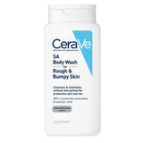 CeraVe Body Wash with Salicylic Acid for Rough & Bumpy Skin Gentle Exfoliating Cleanser 10 Oz