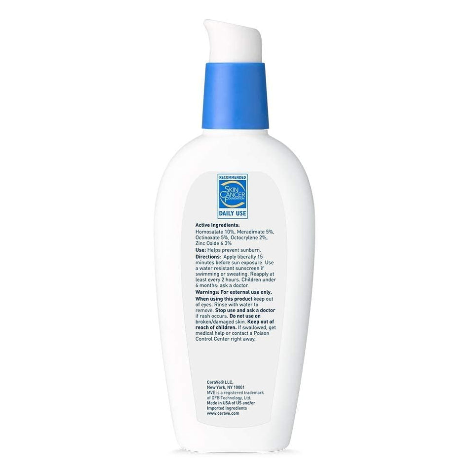 CeraVe AM Facial Moisturizing Lotion SPF 30 with Hyaluronic Acid Niacinamide & Ceramides 3 Oz