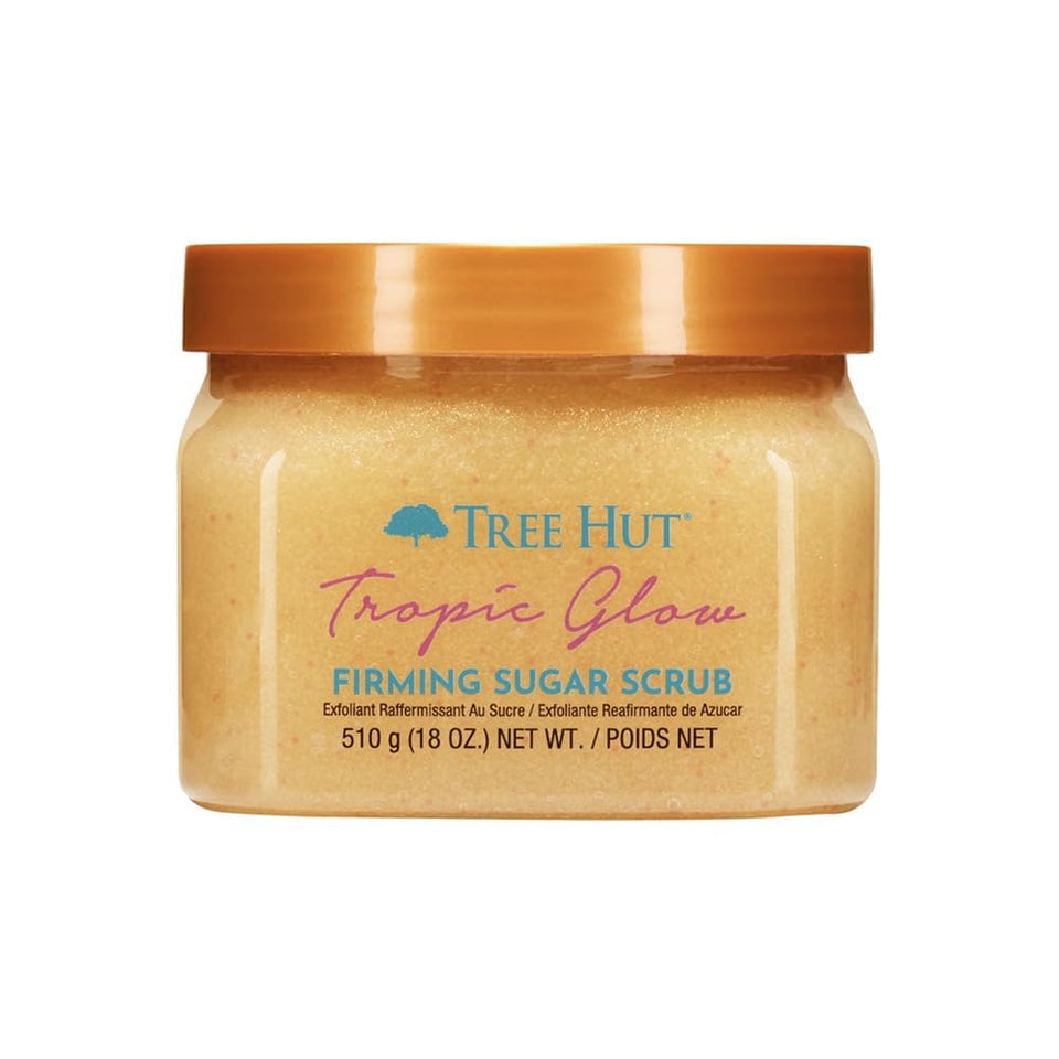 Tree Hut Vanilla Body Scrub with Shea Butter & Essential Oils Hydrating Sugar Exfoliator 18 Oz