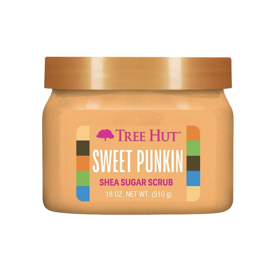 Tree Hut Vanilla Body Scrub with Shea Butter & Essential Oils Hydrating Sugar Exfoliator 18 Oz
