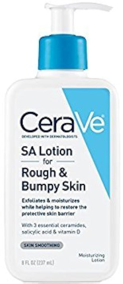 CeraVe SA Lotion for Rough & Bumpy Skin with Salicylic Acid Lactic Acid & Hyaluronic Acid 8 Oz