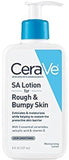 CeraVe SA Lotion for Rough & Bumpy Skin with Salicylic Acid Lactic Acid & Hyaluronic Acid 8 Oz
