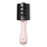 L'ANGE HAIR Le Volume 2-in-1 Titanium Blow Dryer Brush Frizz Control Oval Barrel Blush 60mm