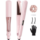 Wavytalk steam hair straightener nano titanium detachable comb sakura pink - BuyO