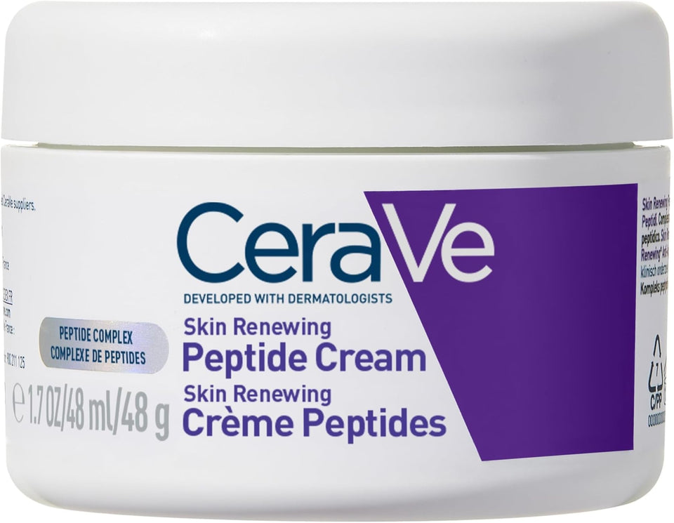 CeraVe Skin Renewing Night Cream with Niacinamide Peptides & Hyaluronic Acid 1.7 Oz