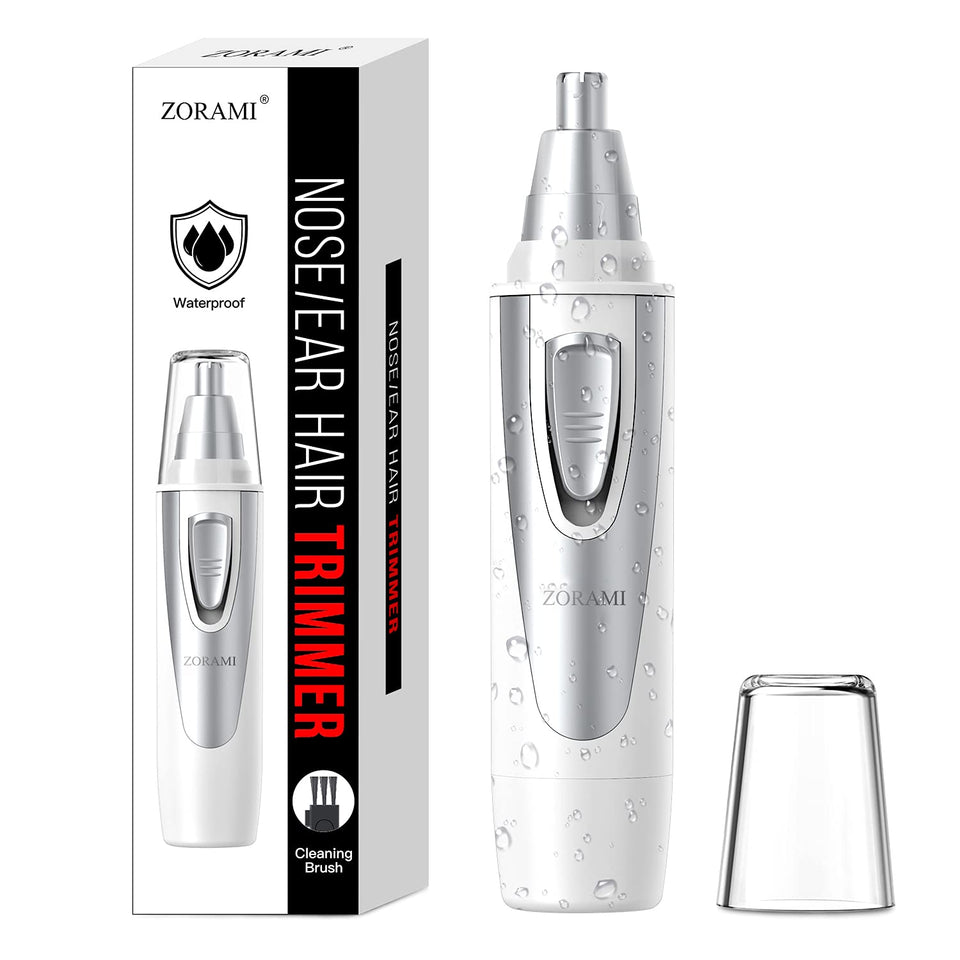Professional Ear and Nose Hair Trimmer with Waterproof Dual Edge Blades for Men and Women Pink