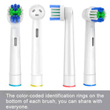 GENKENT 12 Pack Replacement Toothbrush Heads Compatible with Oral-B Pro 1000 7000 9600 3000 500