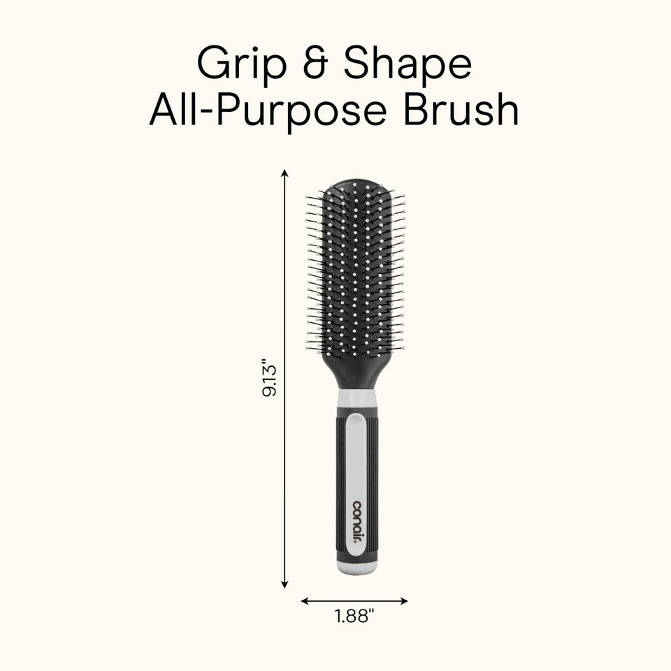 Conair Salon Results Detangling Hairbrush for All Hair Types Men Women Nylon Bristles