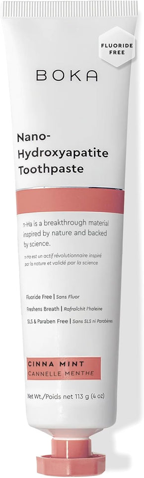 Boka Nano Hydroxyapatite Toothpaste Fluoride Free Formula for Sensitive Teeth and Oral Health