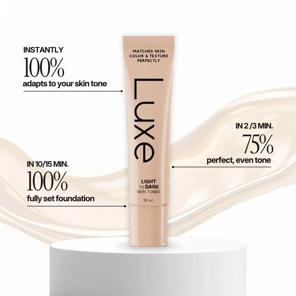 Luxe Color Changing Foundation Medium with Smart Shade Matching Formula for Natural Looking Skin