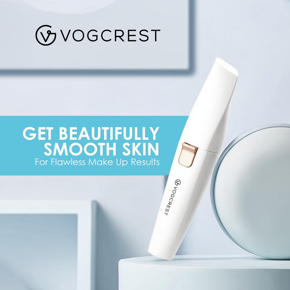 VG VOGCREST Facial Hair Remover and Eyebrow Shaver with Rechargeable LED Precision Trimmer