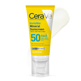 CeraVe Invisible Mineral Sunscreen SPF 50 with Zinc Oxide & Titanium Dioxide Face Sunscreen 1.62 Oz