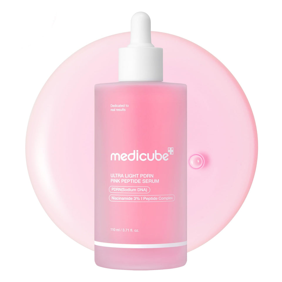 medicube PDRN Pink Peptide Serum with Salmon DNA Niacinamide & Peptides for Glow Skin 1.01 Oz