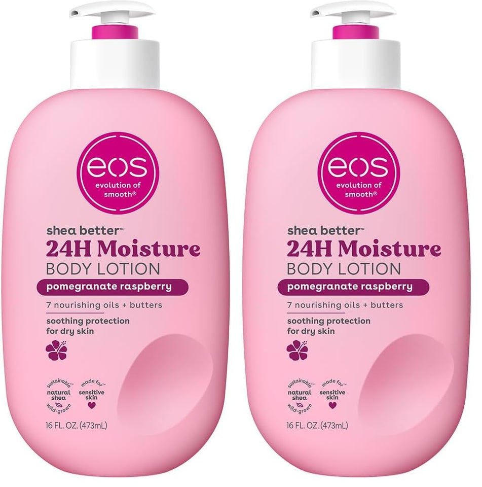 eos Shea Better Body Lotion Vanilla Cashmere Lightweight Non Greasy Moisturizer for Dry Skin Care