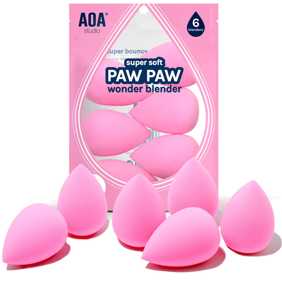 AOA Studio Makeup Sponge Set Latex Free Wonder Blenders for Liquid Cream and Powder Makeup