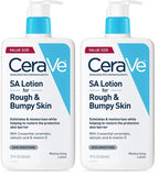 CeraVe SA Lotion for Rough & Bumpy Skin with Salicylic Acid Lactic Acid & Hyaluronic Acid 8 Oz