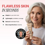 Luxe Color Changing Foundation Medium with Smart Shade Matching Formula for Natural Looking Skin