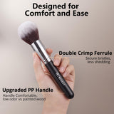 BEAKEY 10+2 Makeup Brushes Set Professional Foundation Eyeshadow Concealer Blush with 2 Blender Sponges Paper Case