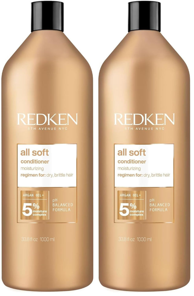 Redken All Soft Moisturizing Conditioner for Dry Hair with Deep Hydration Softness and Lasting Shine