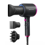 Wavytalk 1875W ionic hair dryer diffuser curly hair ceramic technology black - BuyO