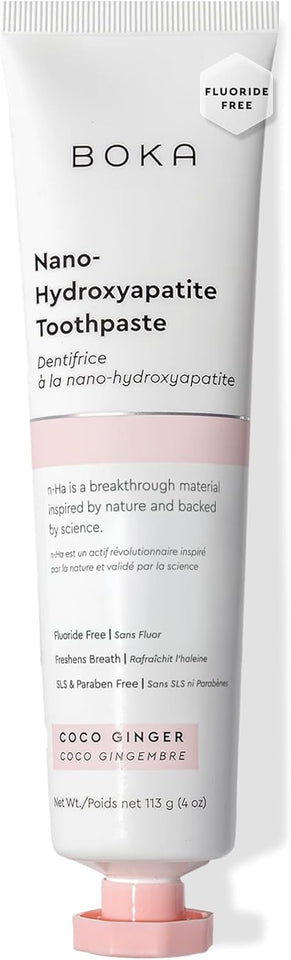Boka Nano Hydroxyapatite Toothpaste Fluoride Free Formula for Sensitive Teeth and Oral Health
