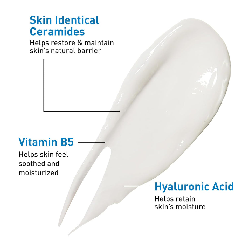 CeraVe Hyaluronic Acid Serum for Face with Vitamin B5 & Ceramides Deep Hydration 1 Oz