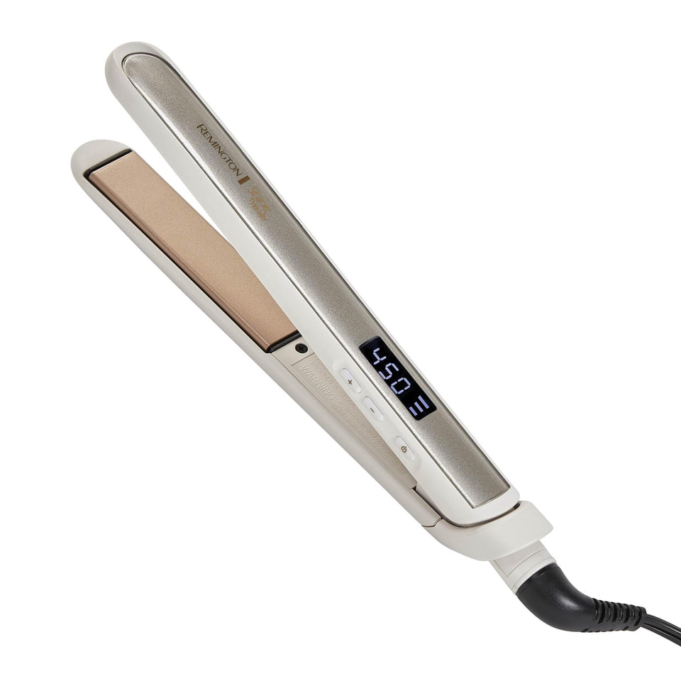 Remington Shine Therapy 1 inch flat iron argan oil keratin ceramic frizz-free - BuyO
