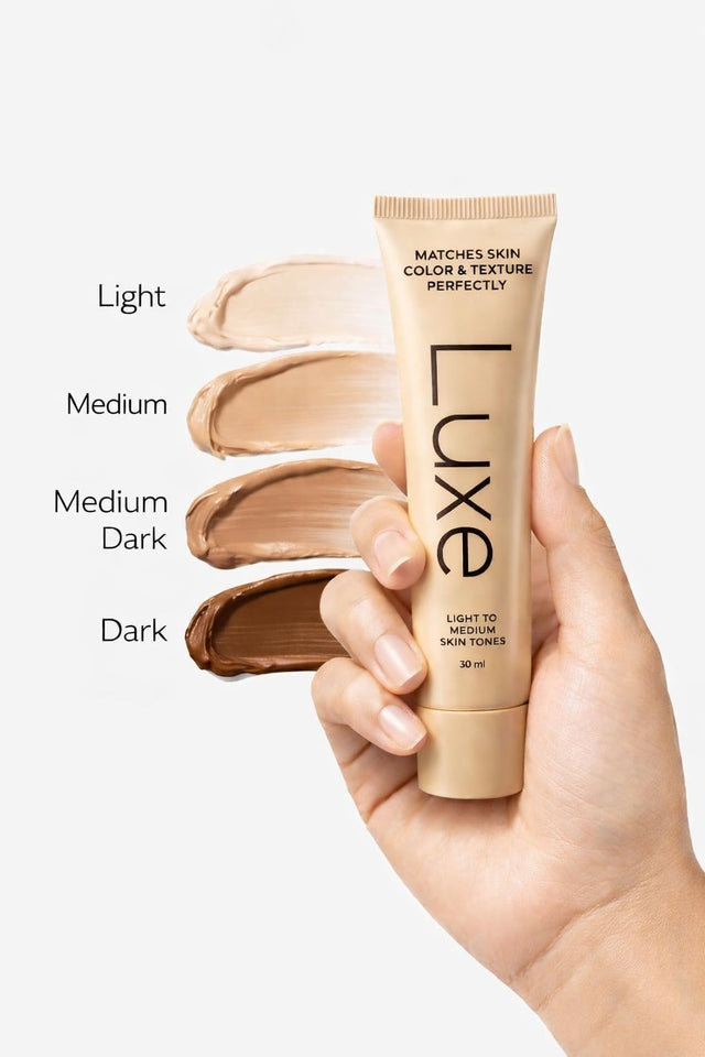 Luxe Color Changing Foundation Medium with Smart Shade Matching Formula for Natural Looking Skin