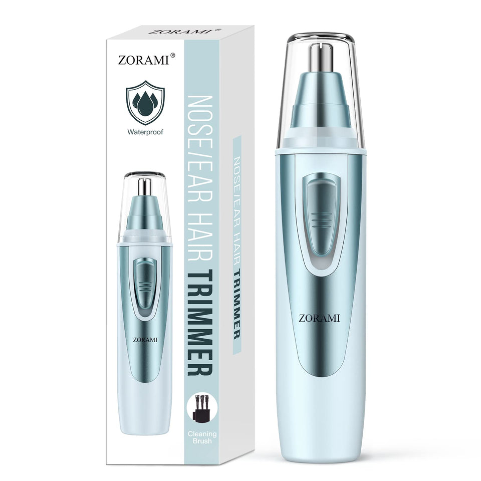 Professional Ear and Nose Hair Trimmer with Waterproof Dual Edge Blades for Men and Women Pink