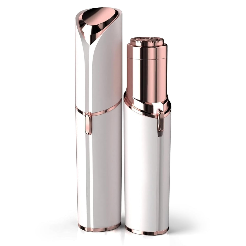 Women Facial Hair Remover Electric Face Shaver for Smooth Peach Fuzz and Lip Hair Removal Rose Gold