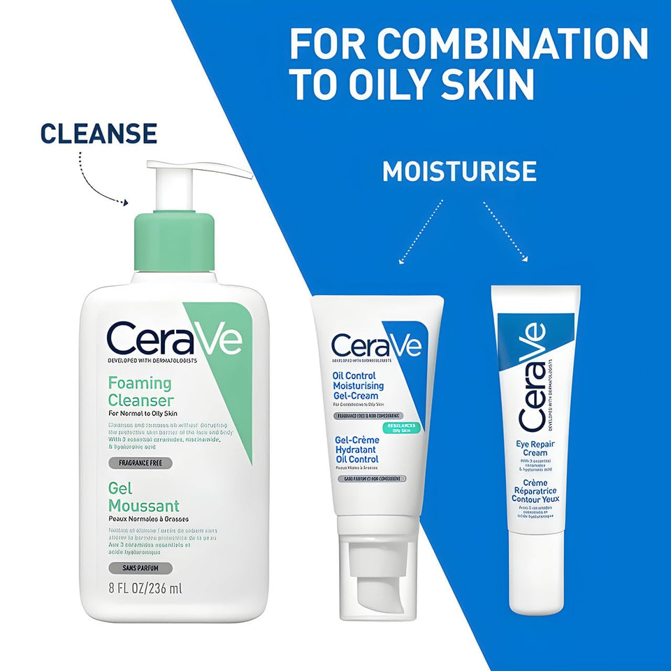 CeraVe Oil Control Moisturizing Gel Cream for Oily Skin with Niacinamide & Hyaluronic Acid