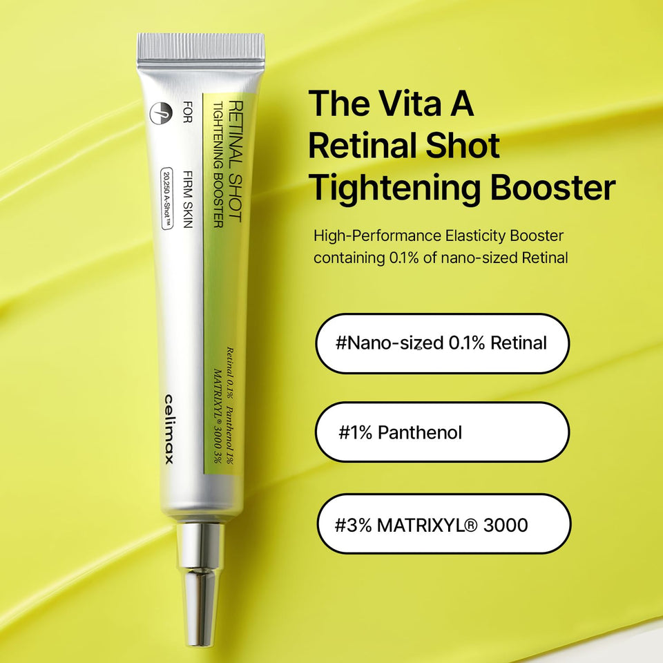 celimax Vita A Retinal Shot Tightening Booster with 0.1% Retinal for Wrinkles & Firm Skin 15ml