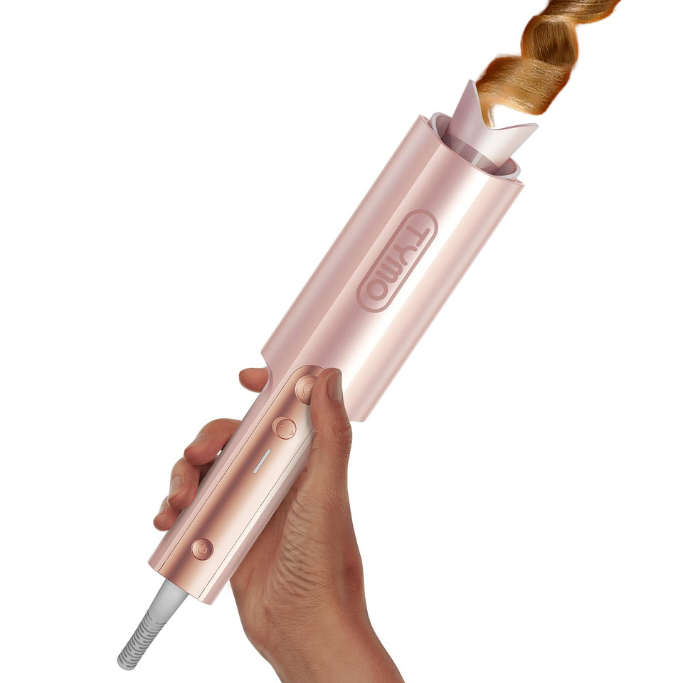 TYMO CurlPro Plus Ceramic Automatic Hair Curler with Anti-Scald Design for Long Hair Women Gold