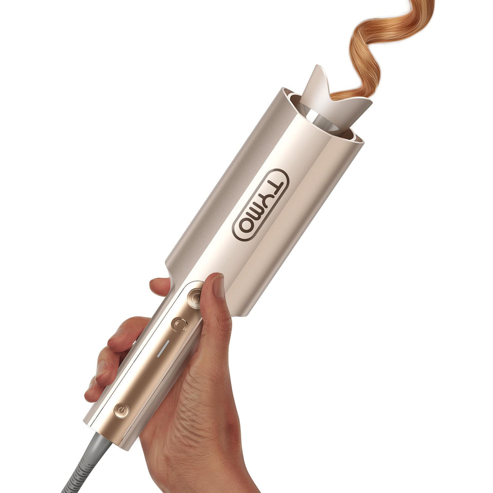 TYMO CurlPro Plus Ceramic Automatic Hair Curler with Anti-Scald Design for Long Hair Women Gold