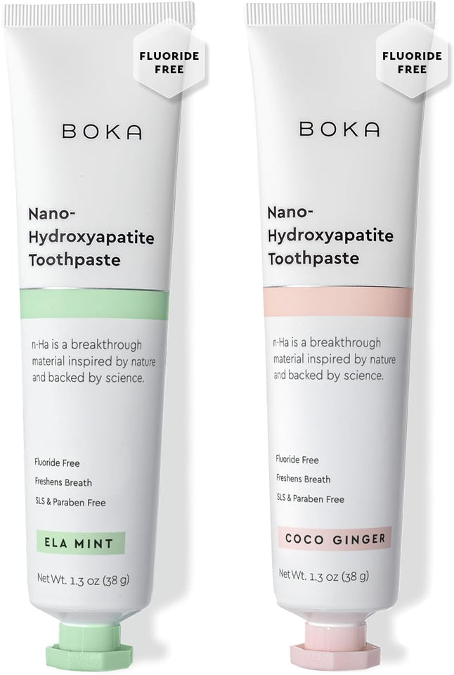 Boka Nano Hydroxyapatite Toothpaste Fluoride Free Formula for Sensitive Teeth and Oral Health