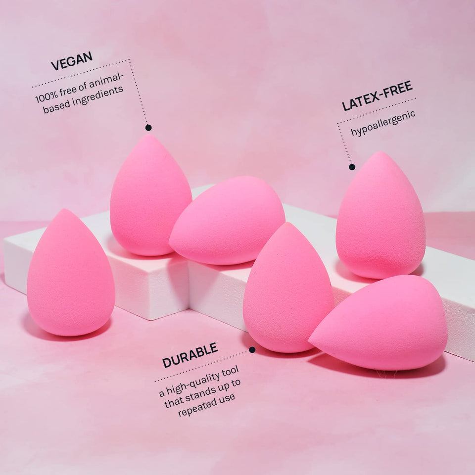 AOA Studio Makeup Sponge Set Latex Free Wonder Blenders for Liquid Cream and Powder Makeup