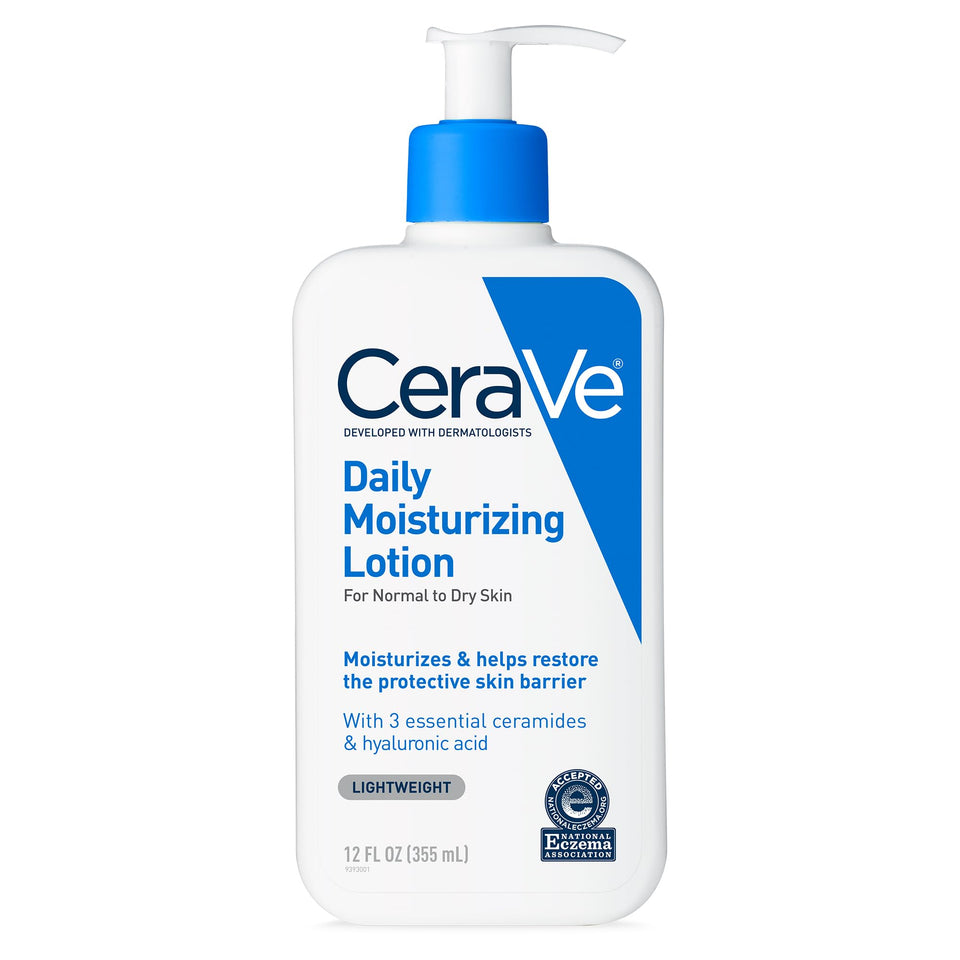 CeraVe Daily Moisturizing Lotion for Dry Skin with Hyaluronic Acid & Ceramides 12 Oz