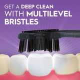 Oral-B 3D White Charcoal Manual Toothbrush Medium Bristles 2-Pack Teeth Whitening Adults