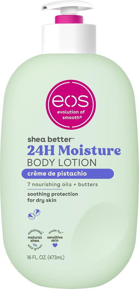 eos Shea Better Body Lotion Vanilla Cashmere Lightweight Non Greasy Moisturizer for Dry Skin Care