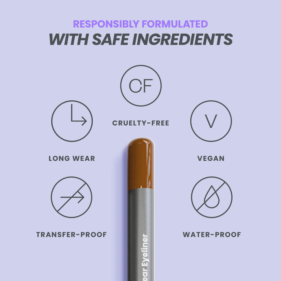 Wonderskin 1440 Longwear Eyeliner Pencil Deep Black Waterproof Formula for Lasting Eye Makeup