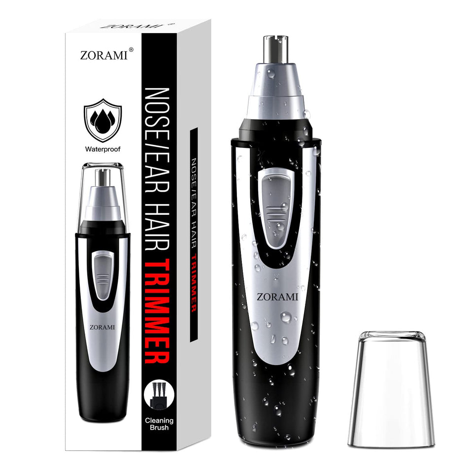 Professional Ear and Nose Hair Trimmer with Waterproof Dual Edge Blades for Men and Women Pink