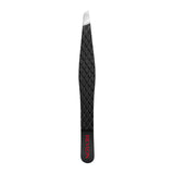 Revlon Expert Slant Tip Tweezer High Precision Stainless Steel Hair Removal Black