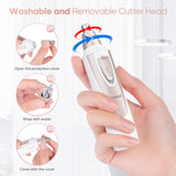 Professional Ear and Nose Hair Trimmer with Waterproof Dual Edge Blades for Men and Women Pink