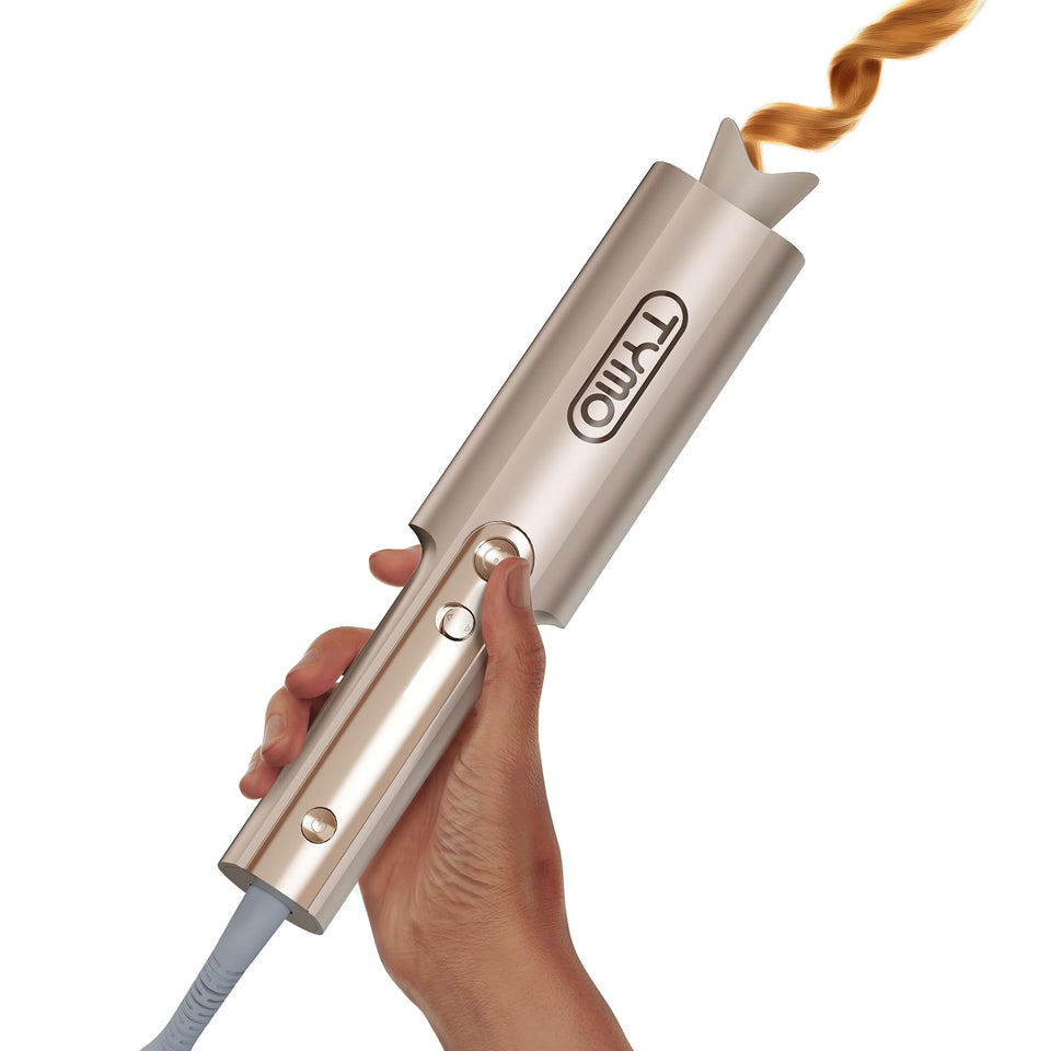TYMO CurlPro Plus Ceramic Automatic Hair Curler with Anti-Scald Design for Long Hair Women Gold