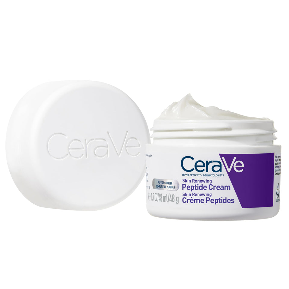 CeraVe Skin Renewing Night Cream with Niacinamide Peptides & Hyaluronic Acid 1.7 Oz