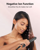 Annlary 1 Inch Titanium Ceramic Ionic Hair Straightener and Curler 2-in-1 Dual Voltage Frizz-Free