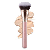 GLO&RAY angled kabuki foundation brush liquid dense buffing seamless blending pink - BuyO